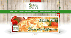 Desktop Screenshot of green-olive-pizza.com